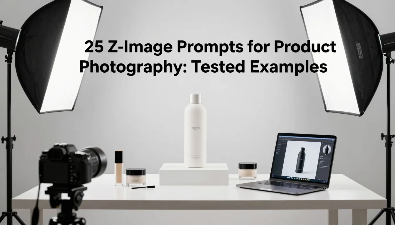 25 Z-Image Prompts for Product Photography: Tested Examples