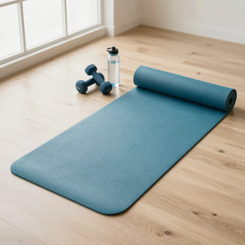Z-Image product photography example: Prompt 10 - Yoga Mat in Studio