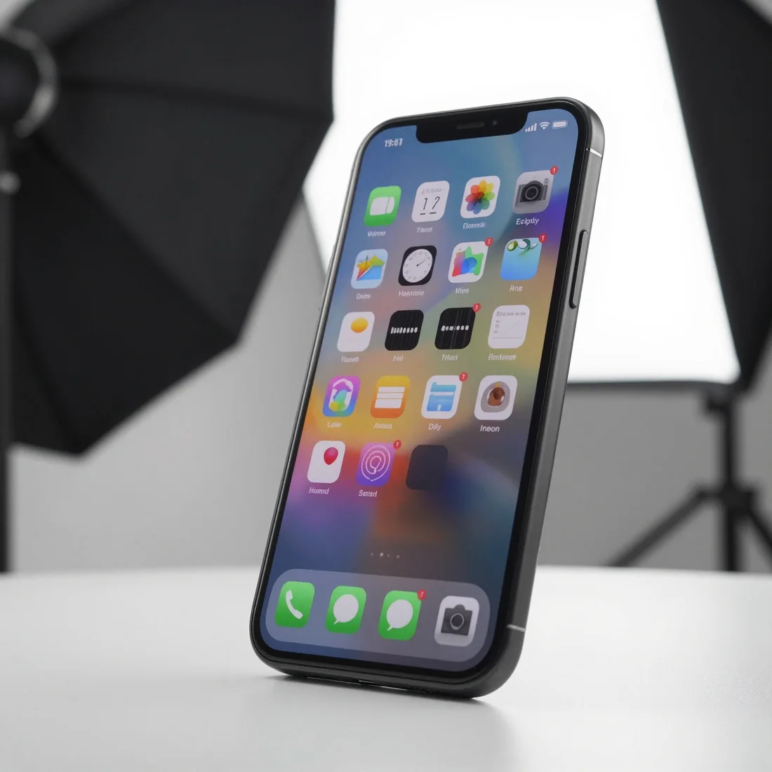 Z-Image product photography example: Prompt 16 - Smartphone