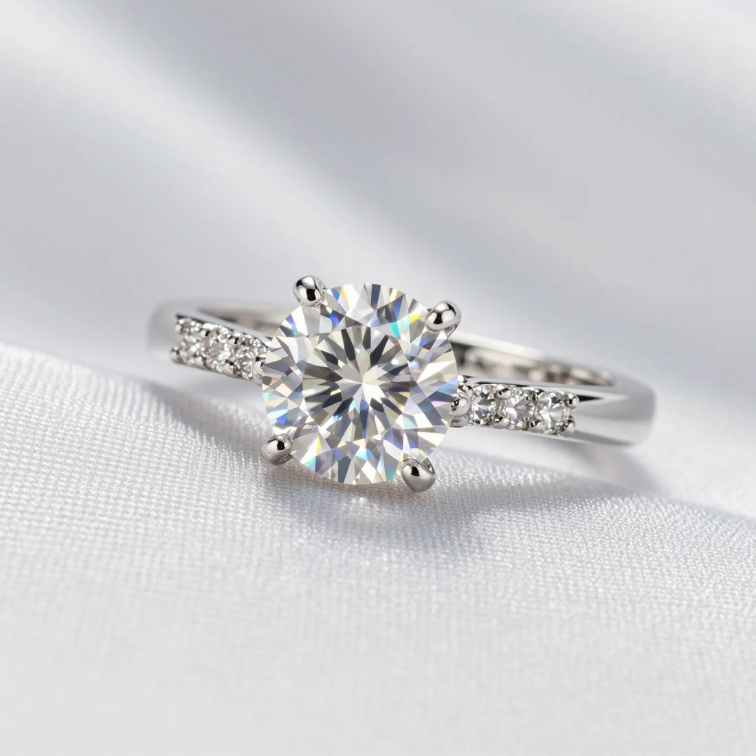Z-Image product photography example: Prompt 21 - Diamond Ring